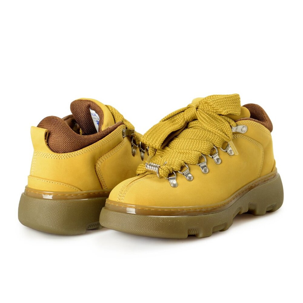 Burberry Men's "Trek Boot" Manilla Leather Hiking Boots Shoes US 8 EUR 41 - Picture 8 of 8